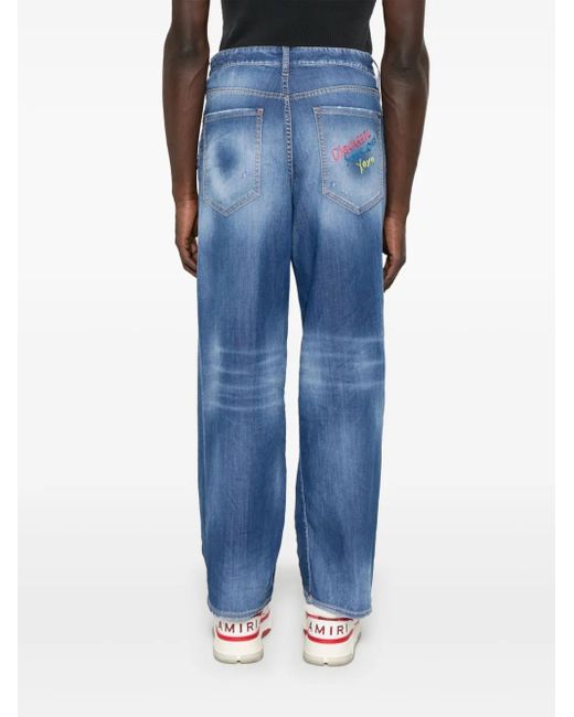 DSquared² Blue Loose Jeans for men