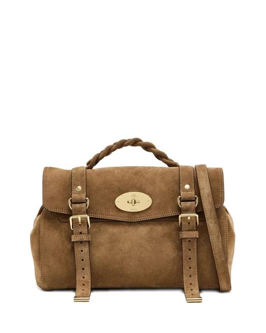 Mulberry Brown Alexa Braided Tote Bag