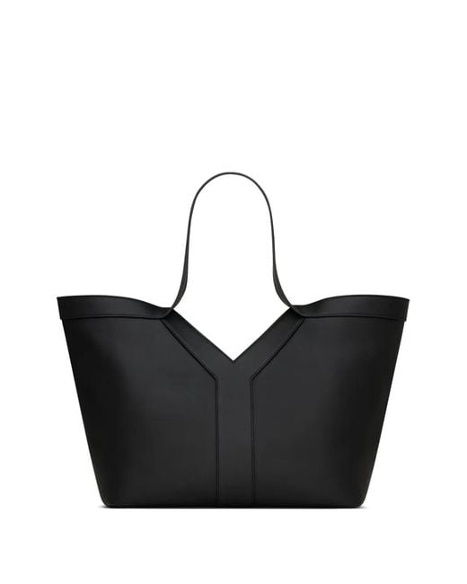 Saint Laurent Black Y Logo Shoulder Bag