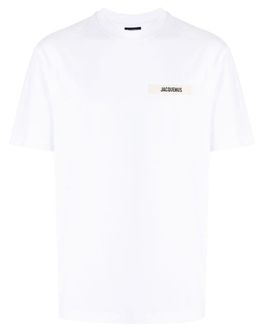 メンズ Jacquemus Le T-shirt Gros Grain コットンtシャツ White