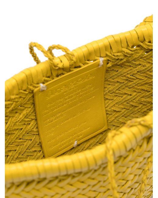 Dragon Diffusion Yellow Minsu Leather Crossbody Bag