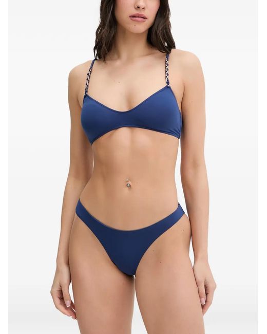 Melissa Odabash Blue Lima Bikini Bottoms