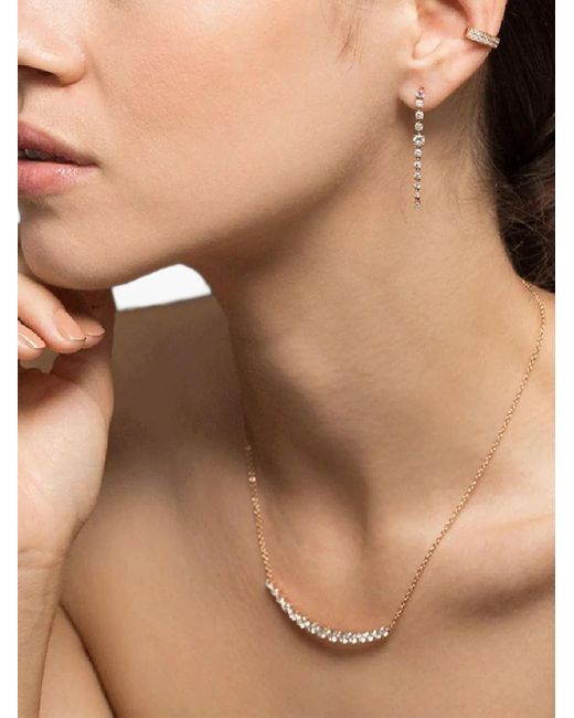 Anita Ko Black 18K Rose Double Row Diamonds Ear Cuff