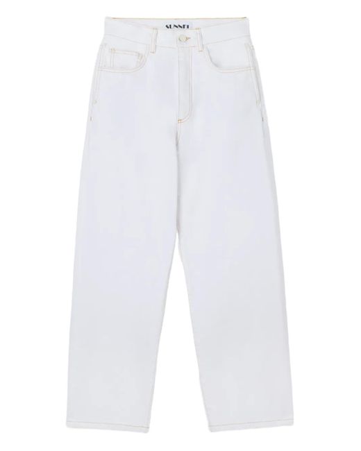 Sunnei White Tapered Trousers
