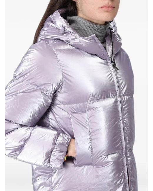K-Way Gray Zip-Fastening Puffer Jacket