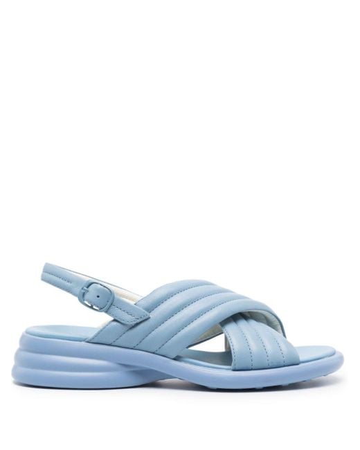 Camper Blue Spiro Padded Slingback Sandals