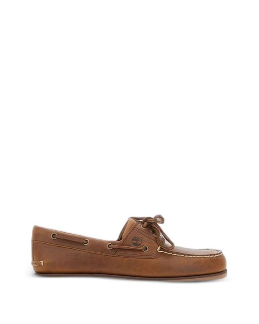 Timberland Brown Classic 2-Eye Leather Boat Shoes for men