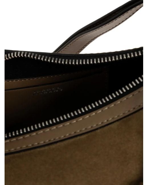 Isabel Marant Metallic Oskan Stud-Embellished Shoulder Bag