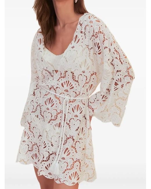 Robe Courte À Motif Coquillage Farm Rio en coloris Natural