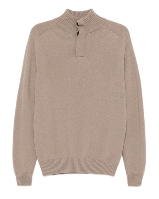 Aurélien Natural City Button Jumper for men