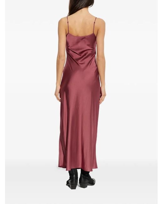 AllSaints Purple Robe Courte Bryony