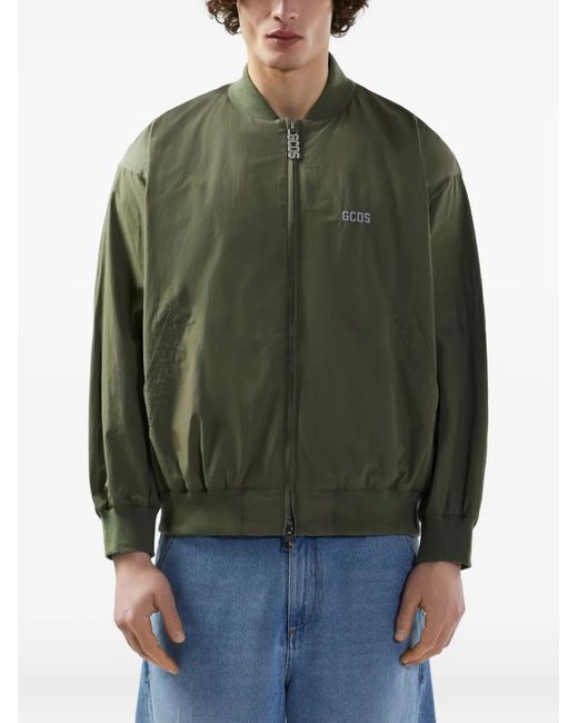 Gcds Green Varsity Bomber Jacket