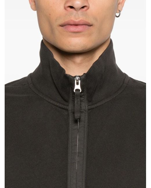 Stone Island 6100068 Sweatshirt mit kurzem Reißverschluss in Black für Herren