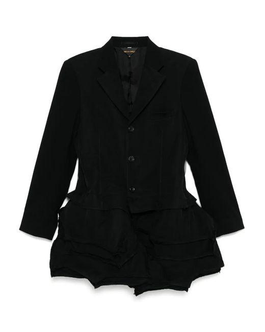 Comme des Garçons レディース ブラック アシンメトリーヘム ジャケット