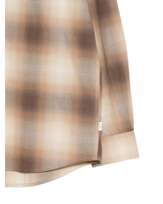Les Deux Natural Kent Check-Pattern Button-Down Shirt for men