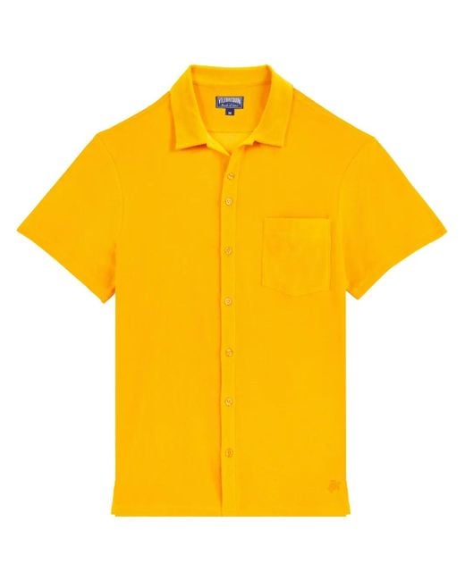 Vilebrequin Yellow Terry Bowling Shirt