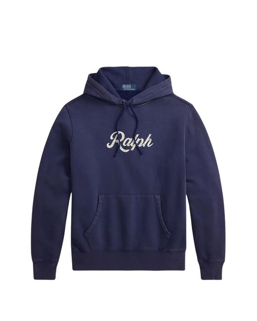 Polo Ralph Lauren Blue Logo-Print Hoodie for men
