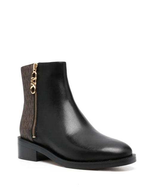 MICHAEL Michael Kors Black Regan Flat Bootie