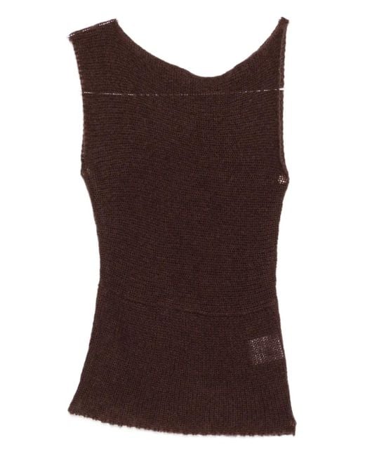 AYA MUSE Asymmetric Top Brown