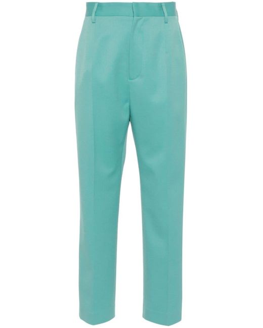 MM6 by Maison Martin Margiela Blue Single-stitch Tapered Trousers