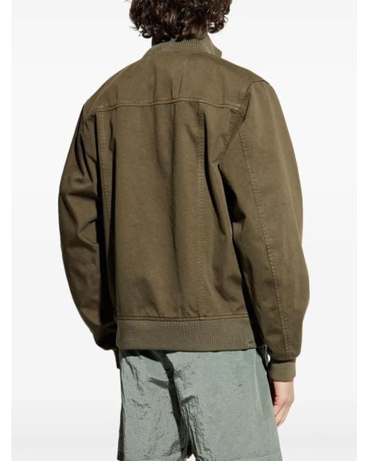 Stone Island Green Jacket With Detachable Patch for men