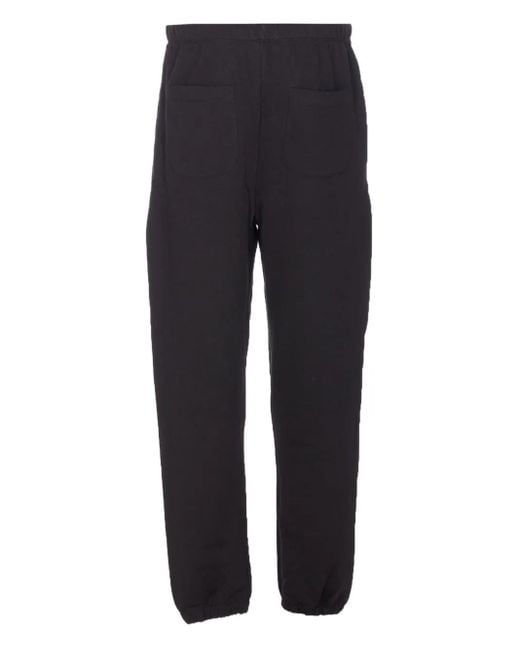 Ih Nom Uh Nit Blue Elasticised Logo-Patch Track Pants for men