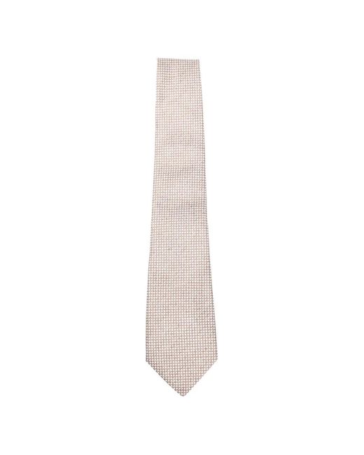 Cravatta A Fantasia di Canali in White da Uomo