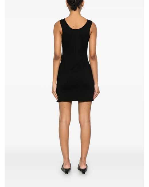 Abito Corto Con Spalline di Helmut Lang in Black