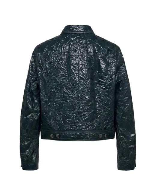 Marni Blue Button-Up Fitted Jacket