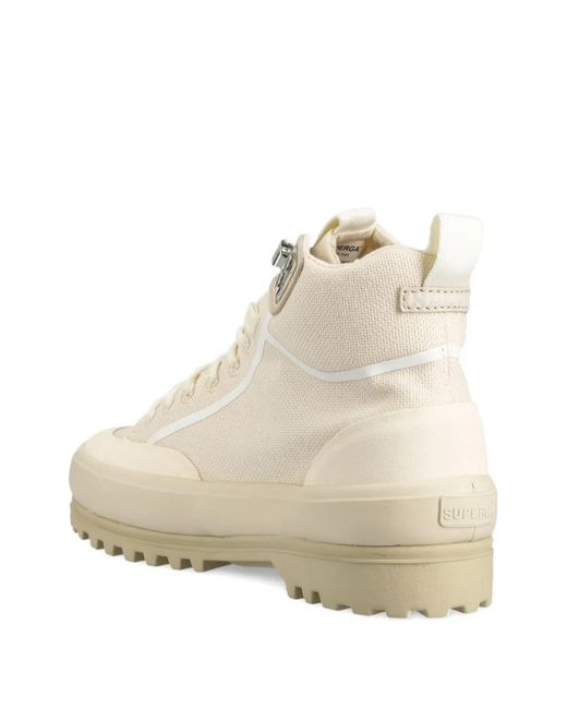 Napapijri Natural X Superga Lace-Up Lug-Sole Sneakers