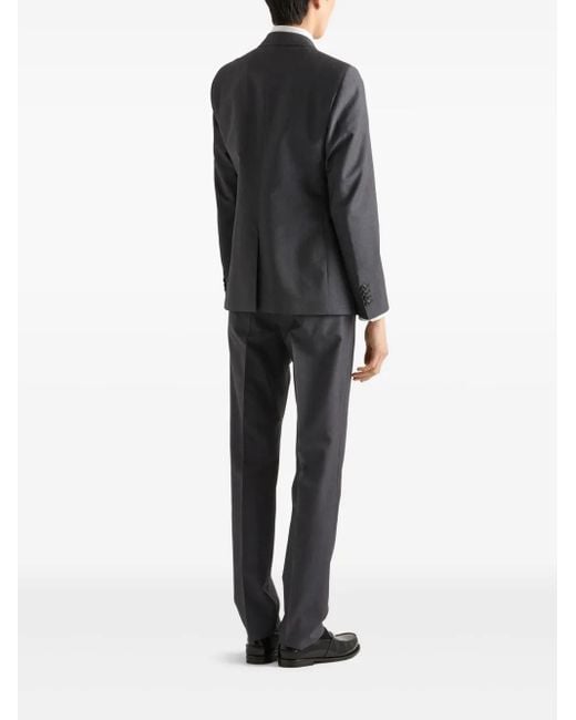 Prada Black Single-Breasted Suit for men