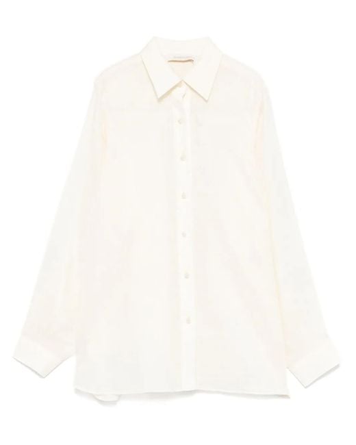 Zimmermann Crush Blouse in het White