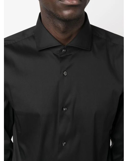 Boss Black Spread-Collar Button -Up Shirt for men