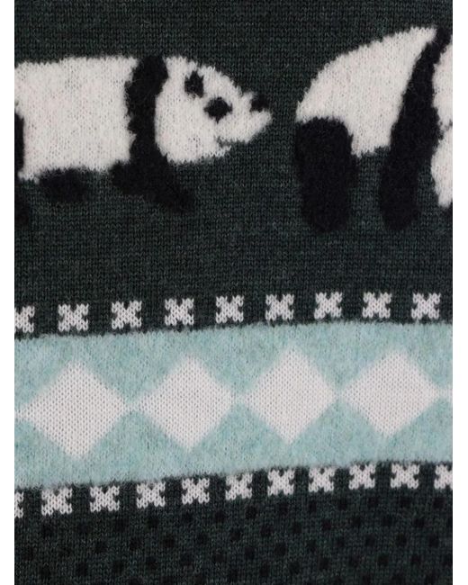 Loewe Gray X Suna Fujita Intarsia-Knit Jumper