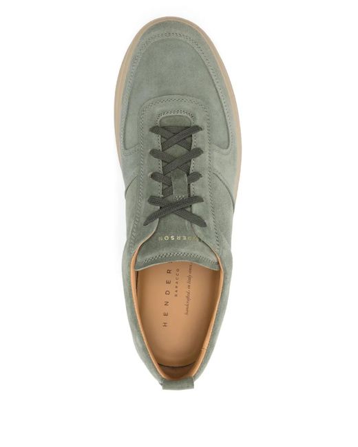 Henderson Green Lace-Up Sneakers for men