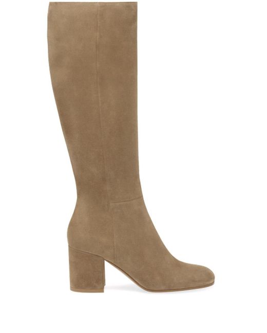 Gianvito Rossi Brown Joelle 70mm Suede Boots