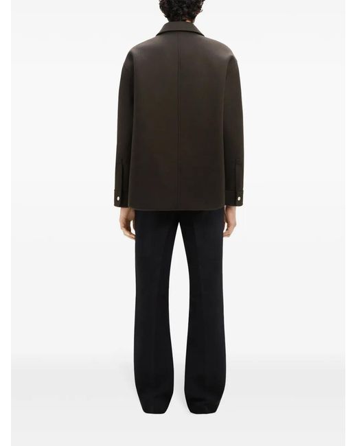 Courreges Black Wool Blend Overshirt