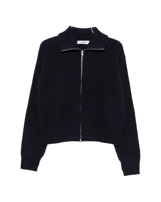 Jucca Blue Zip-Up Cardigan