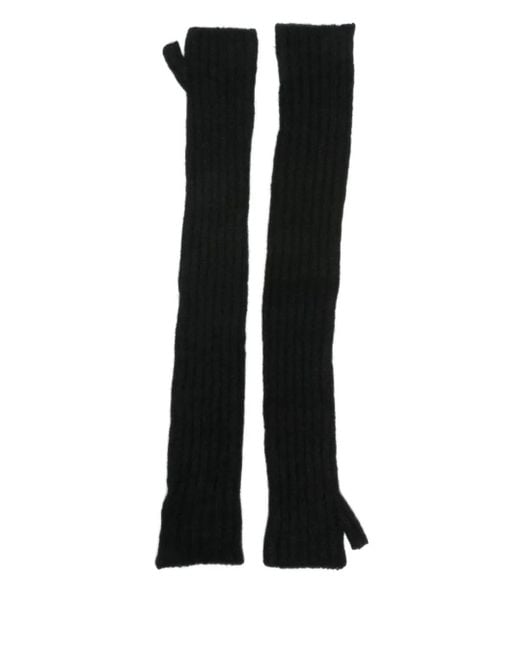 Mrz Black Fingerless Gloves