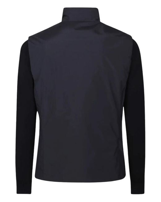 Moorer Black Zip-Up Bomber Jacket for men