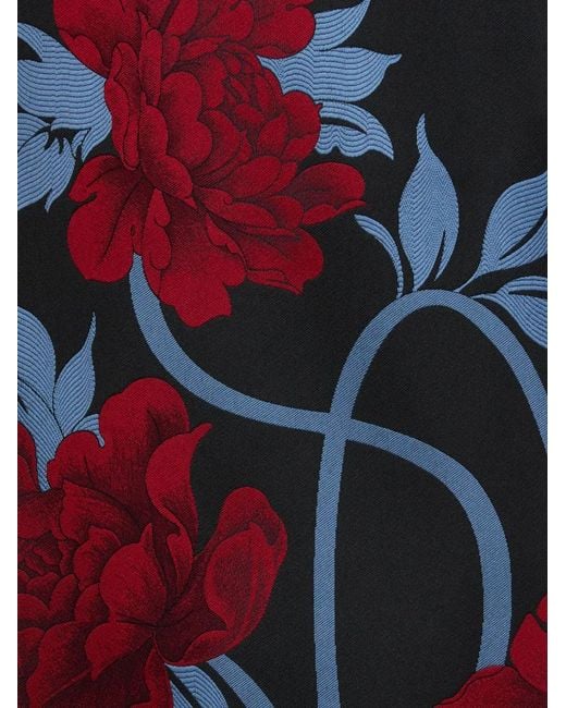LaDoubleJ Red Floral Jacquard Dress