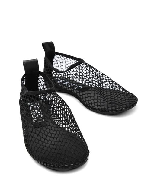 Senso Black Mesh Pull-Tab Ballet Flats