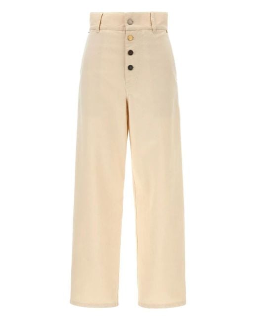 Moschino Natural High-Rise Jeans