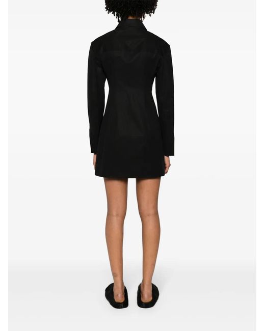 Alexander Wang Black Mini Cotton Shirt Dress - Women's - Cotton