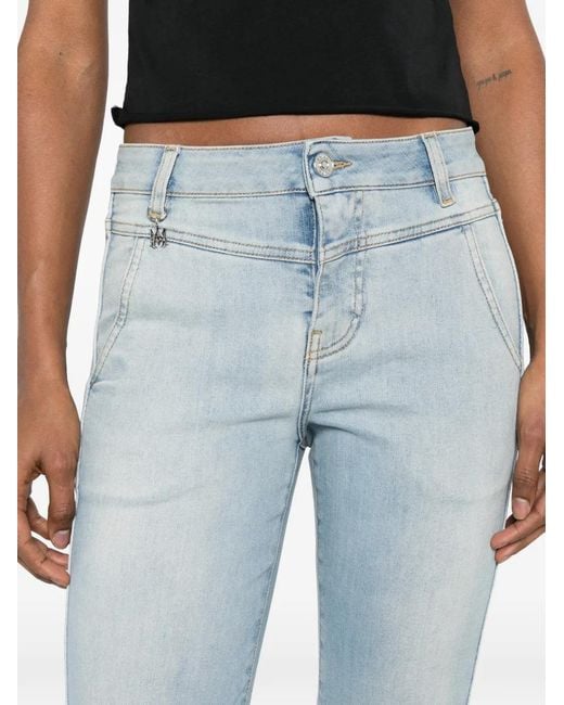 Amiri Blue Jean Évasé À Breloque Logo