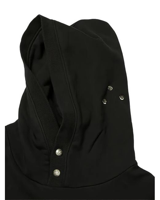 THUG CLUB Black Logo-Detail Long-Sleeve Hoodie for men