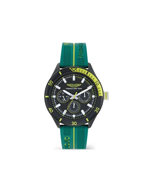 Aston Martin Watches Green Xf1 Team Pit 46Mm Watch for men