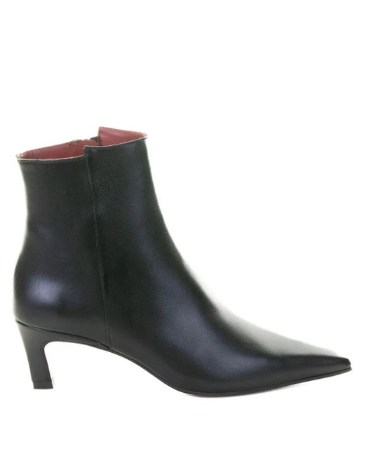 Roberto Festa Black Nappa Leather Pointed-Toe Boots