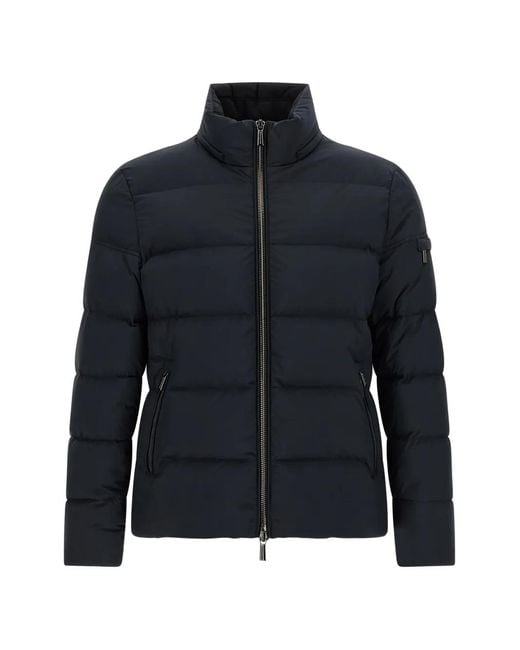 Moorer Blue Brett Quilted Padded Jacket for men