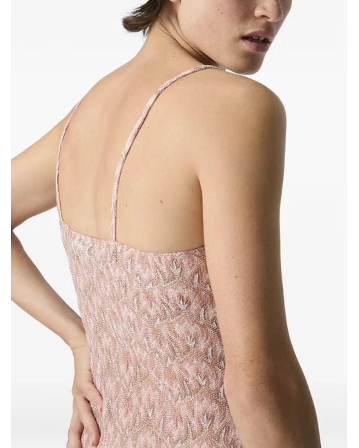 Missoni Pink Patterned Mini Dress